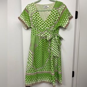 Tibi New York silk wrap dress